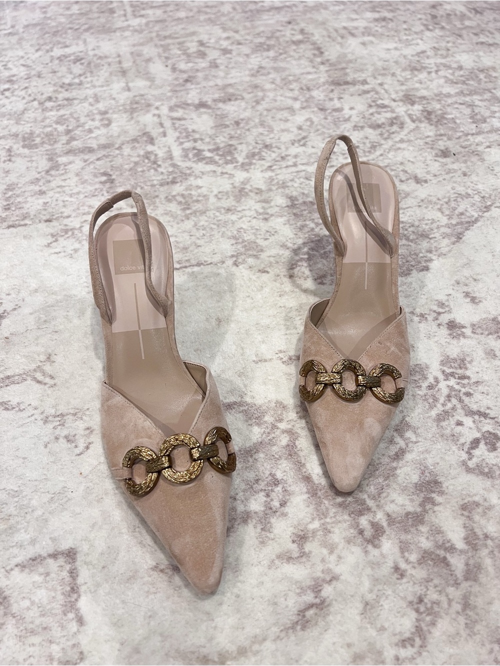 Dolce Vita Haylee Chain Trim Slingback Pumps